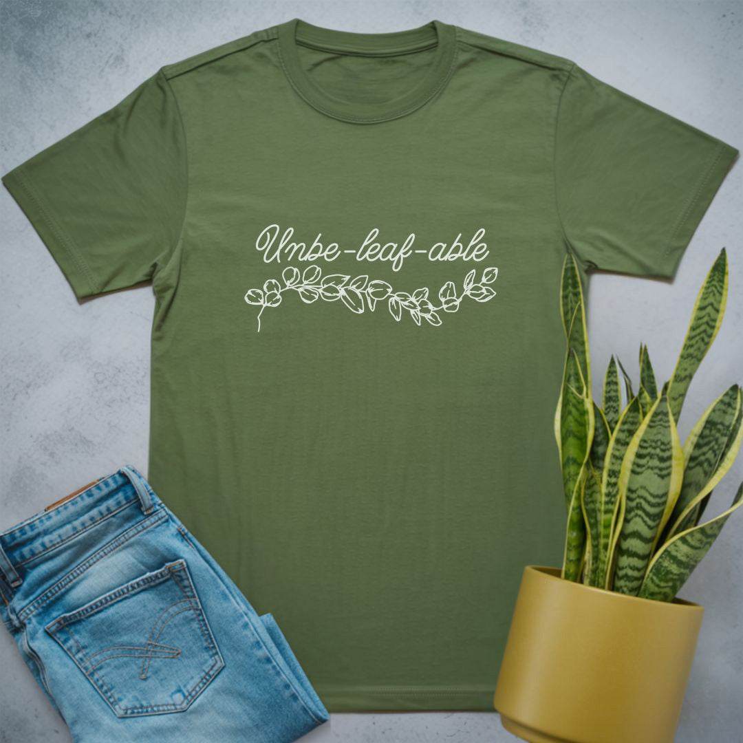 Unbeleafable Houseplant Shirt Military Green / S