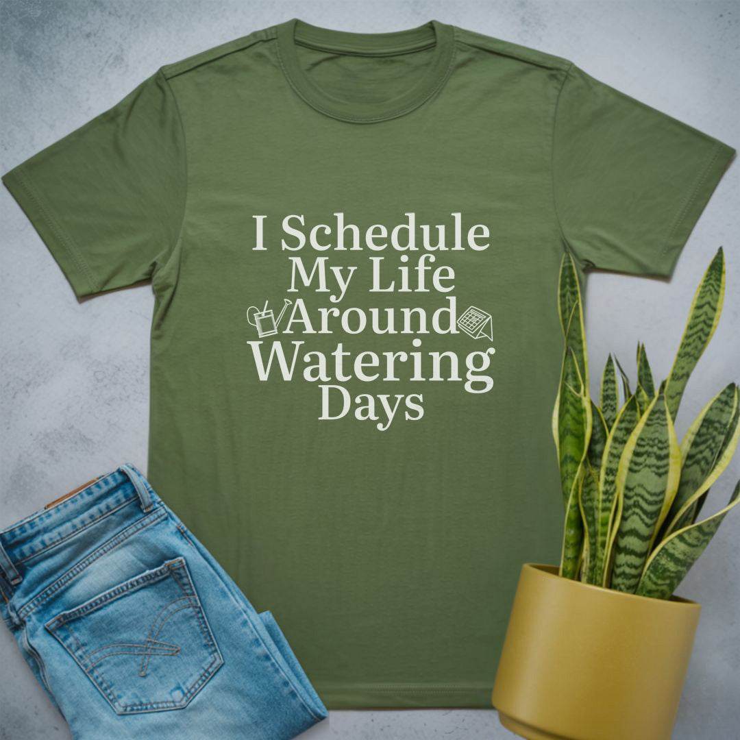 Watering Days Life Shirt Military Green / S