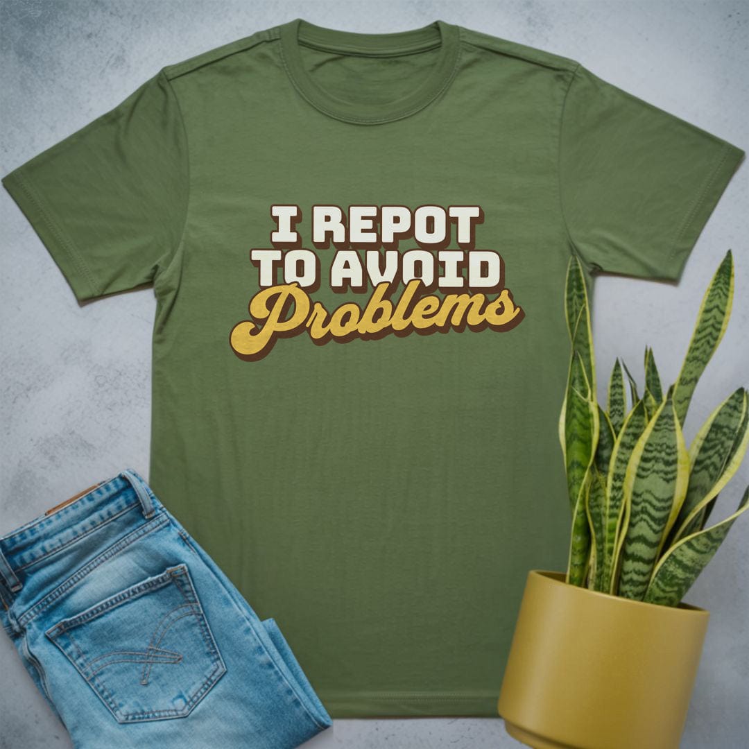 Avoid Problems Shirt Military Green / S