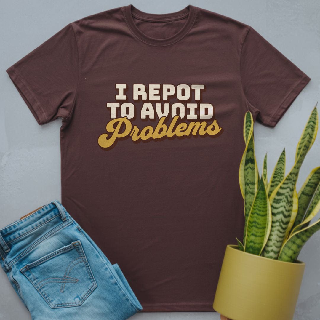 Avoid Problems Shirt Dark Chocolate / S