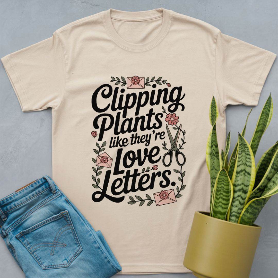 Clipping Plants With Love Shirt Natural / S