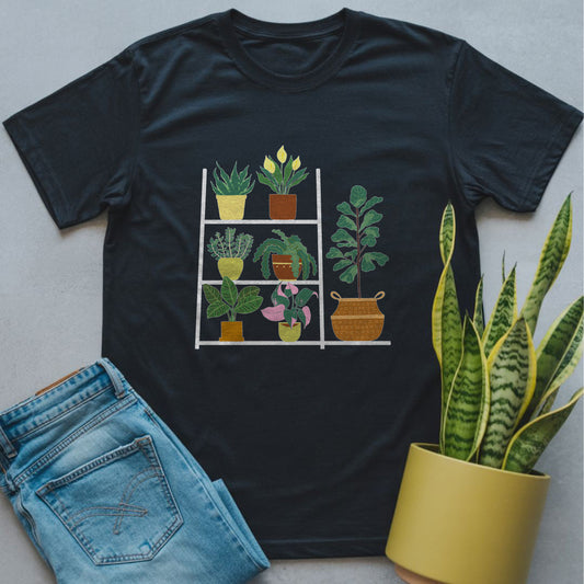 Colorful Houseplant Shelf Shirt