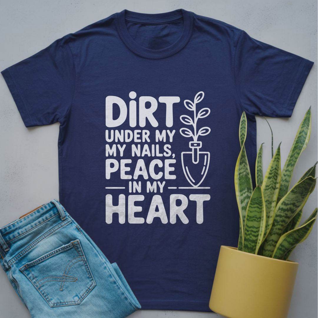 Dirt & Peace Plant Lover Shirt Navy / S
