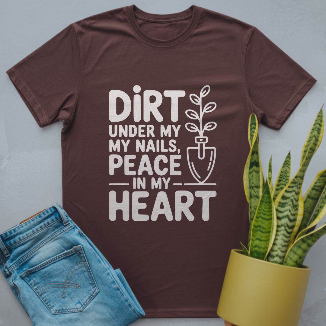 Dirt & Peace Plant Lover Shirt Dark Chocolate / S