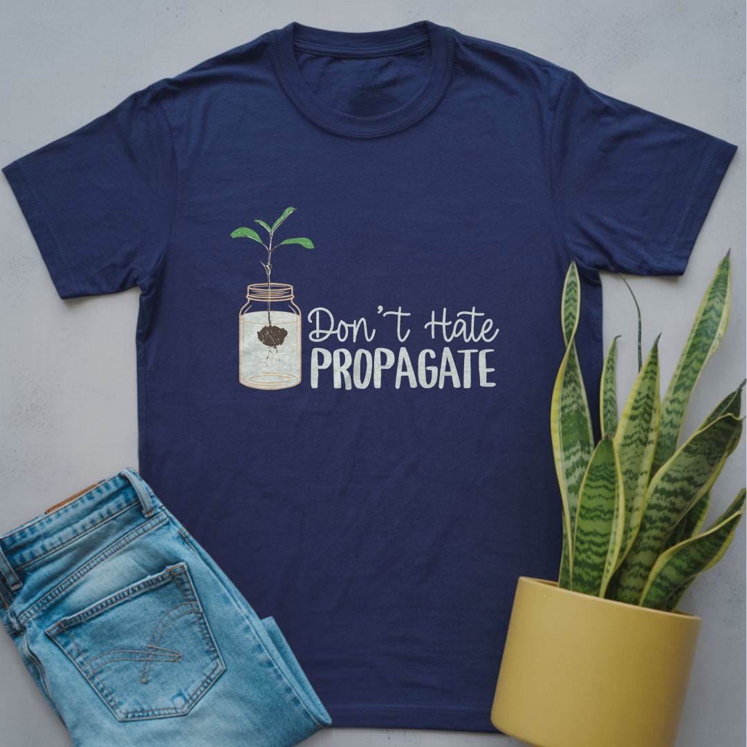 Don't Hate Propagate Shirt Navy / S