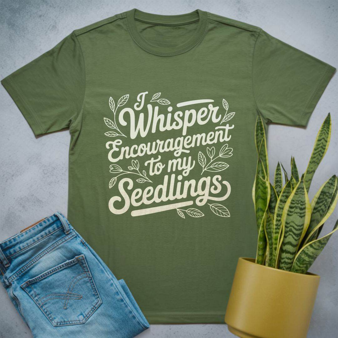 Encouraging Seedlings Shirt Military Green / S