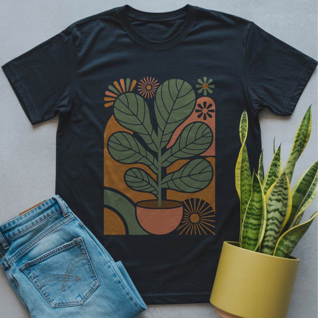 Fiddle Leaf Fig Graphic Shirt Black / S