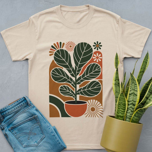 Fiddle Leaf Fig Graphic Shirt Natural / S