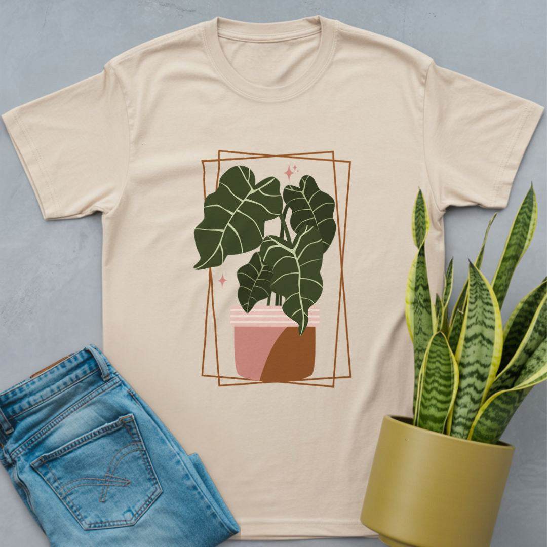 Framed Philodendron Shirt Natural / S