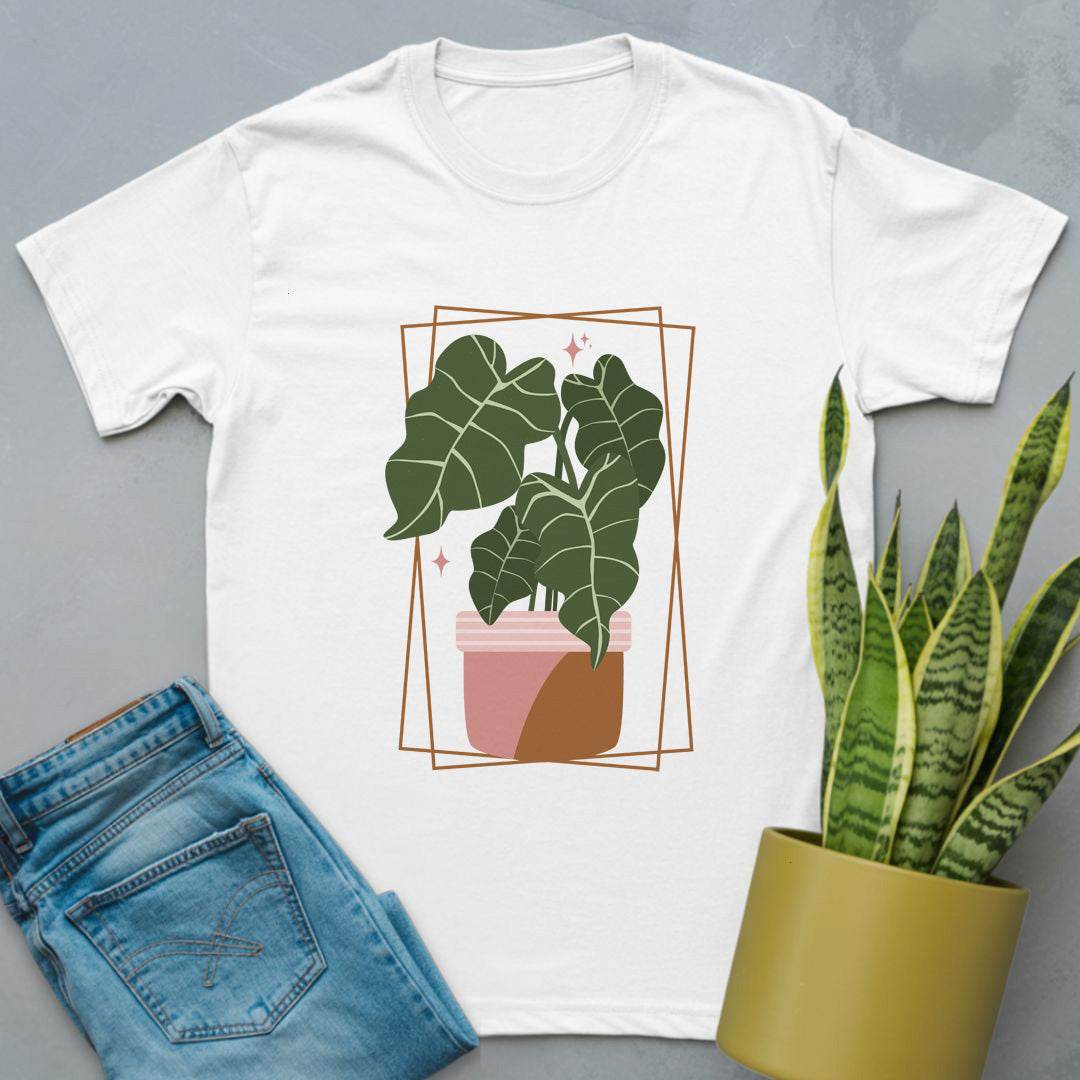 Framed Philodendron Shirt White / S