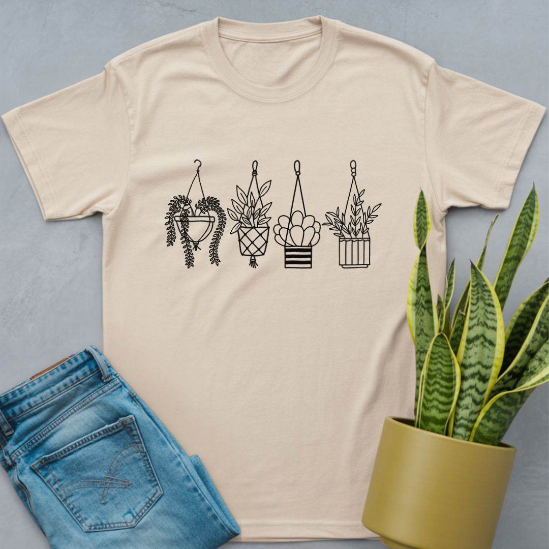 Hanging House Plant Shirt Natural / S