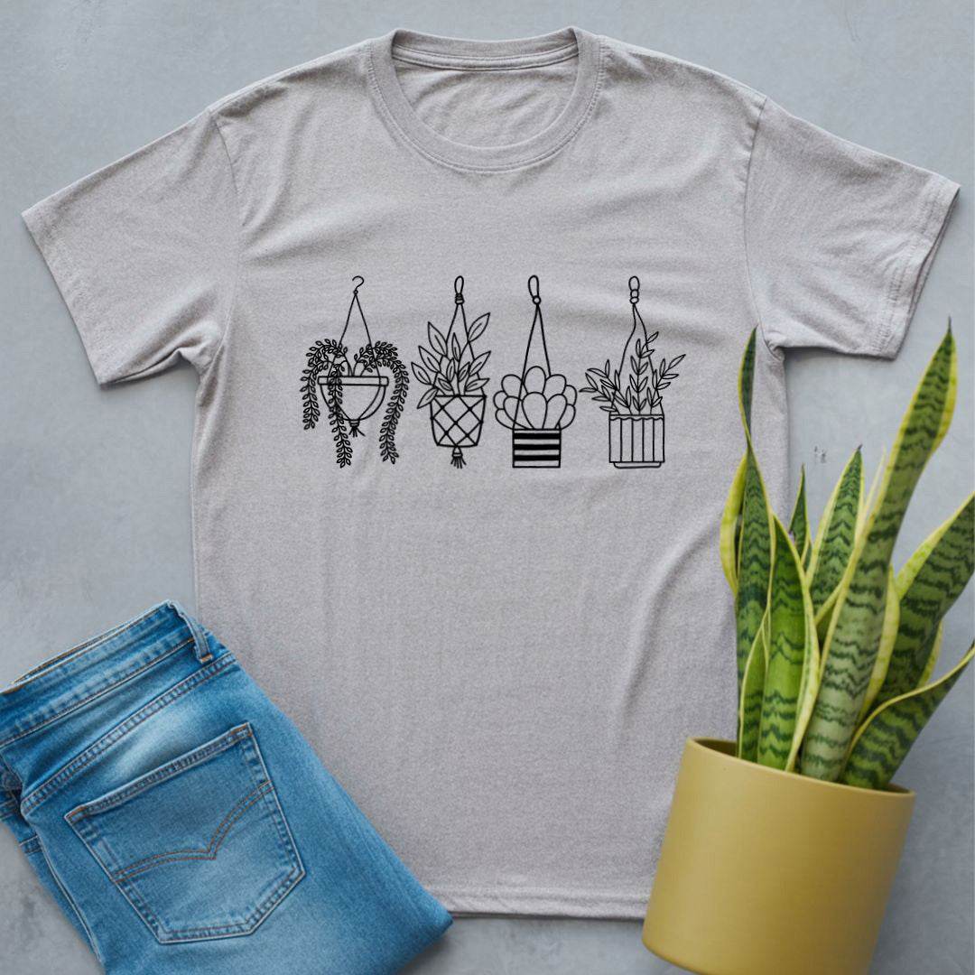 Hanging House Plant Shirt Sport Grey / S