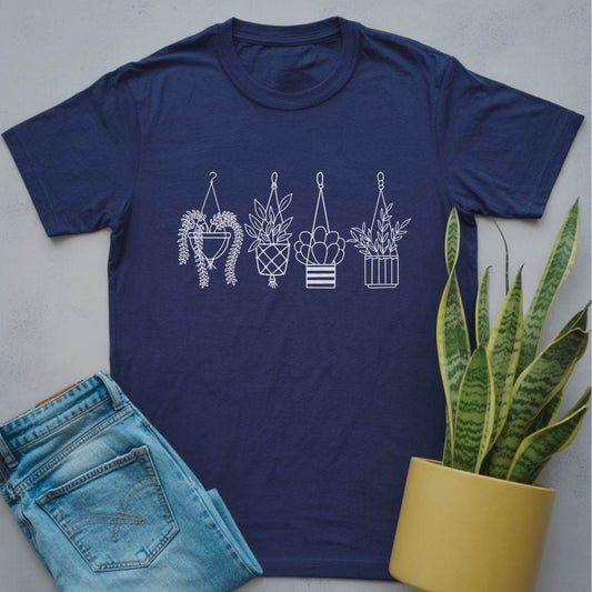 Hanging House Plant Shirt Navy / S