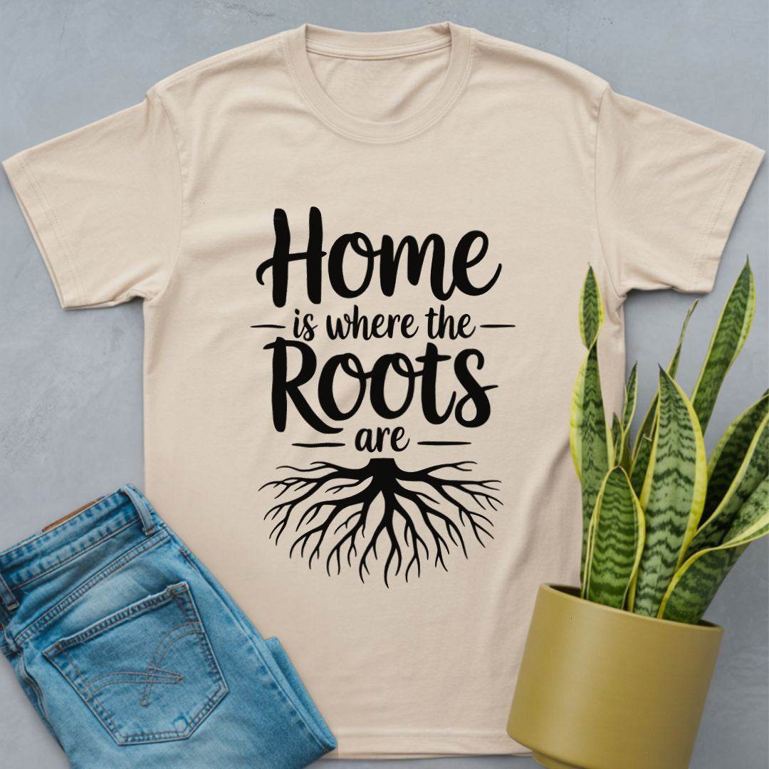 Home is Where the Roots Are Shirt Natural / S