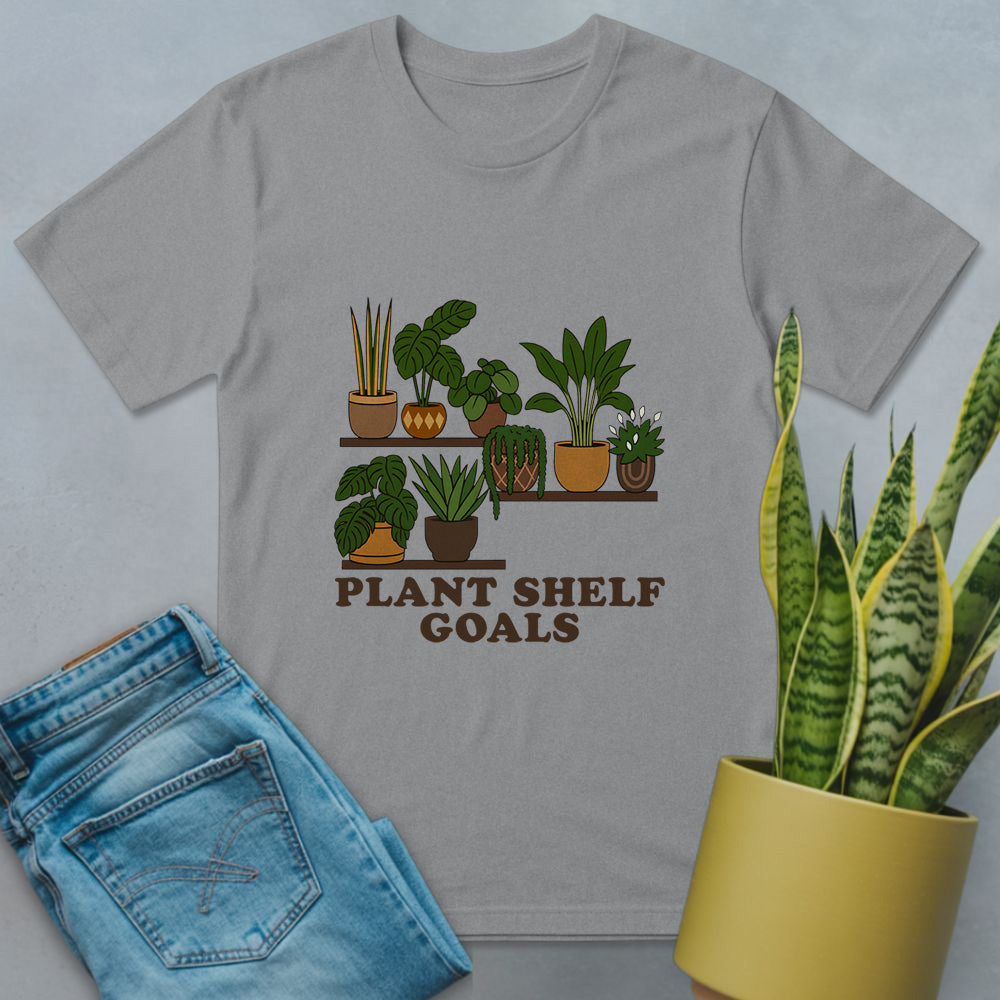 Houseplant Shelf Vibes Shirt Sport Grey