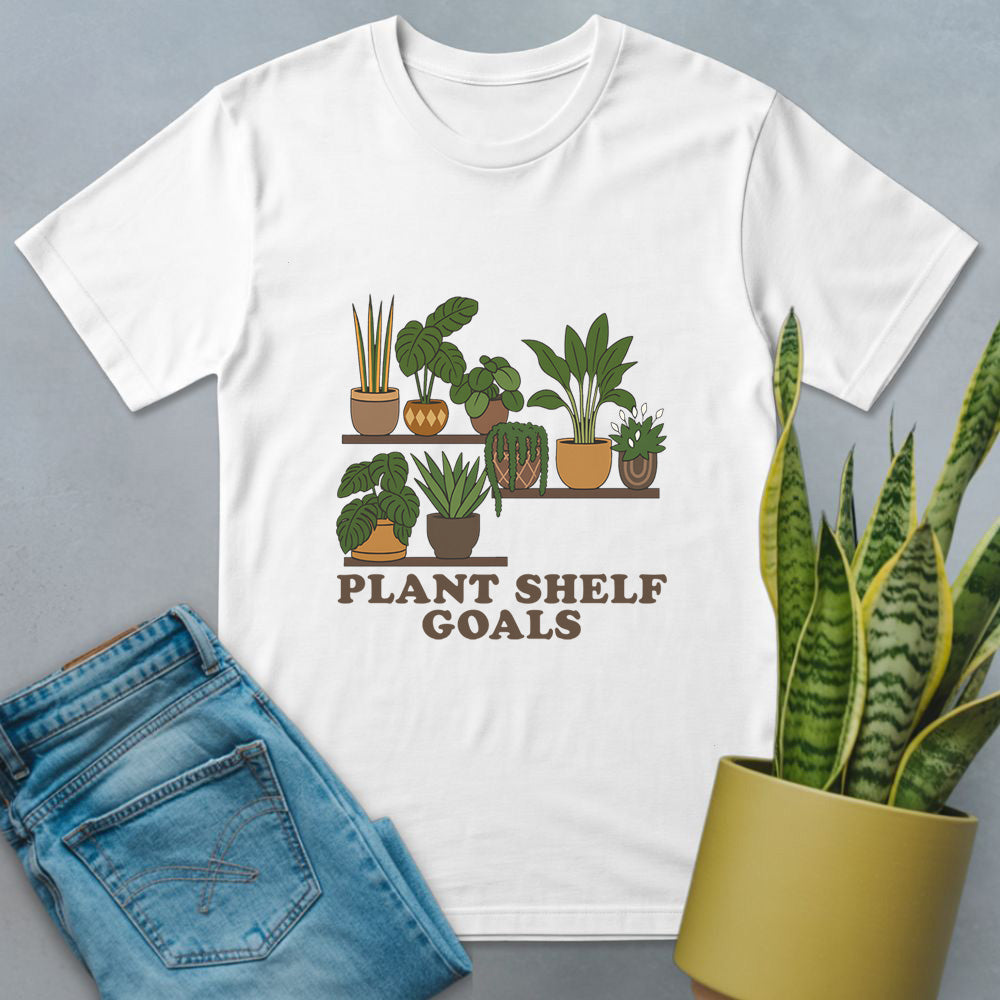 Houseplant Shelf Vibes Shirt White