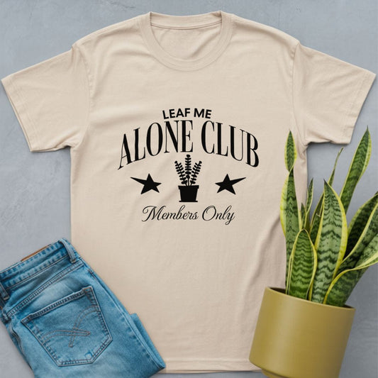 Leaf Me Alone Club Shirt Natural / S