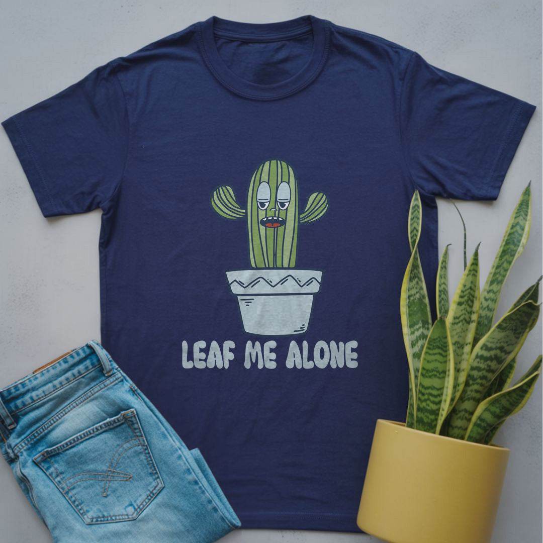 Leaf Me Alone Shirt Navy / S