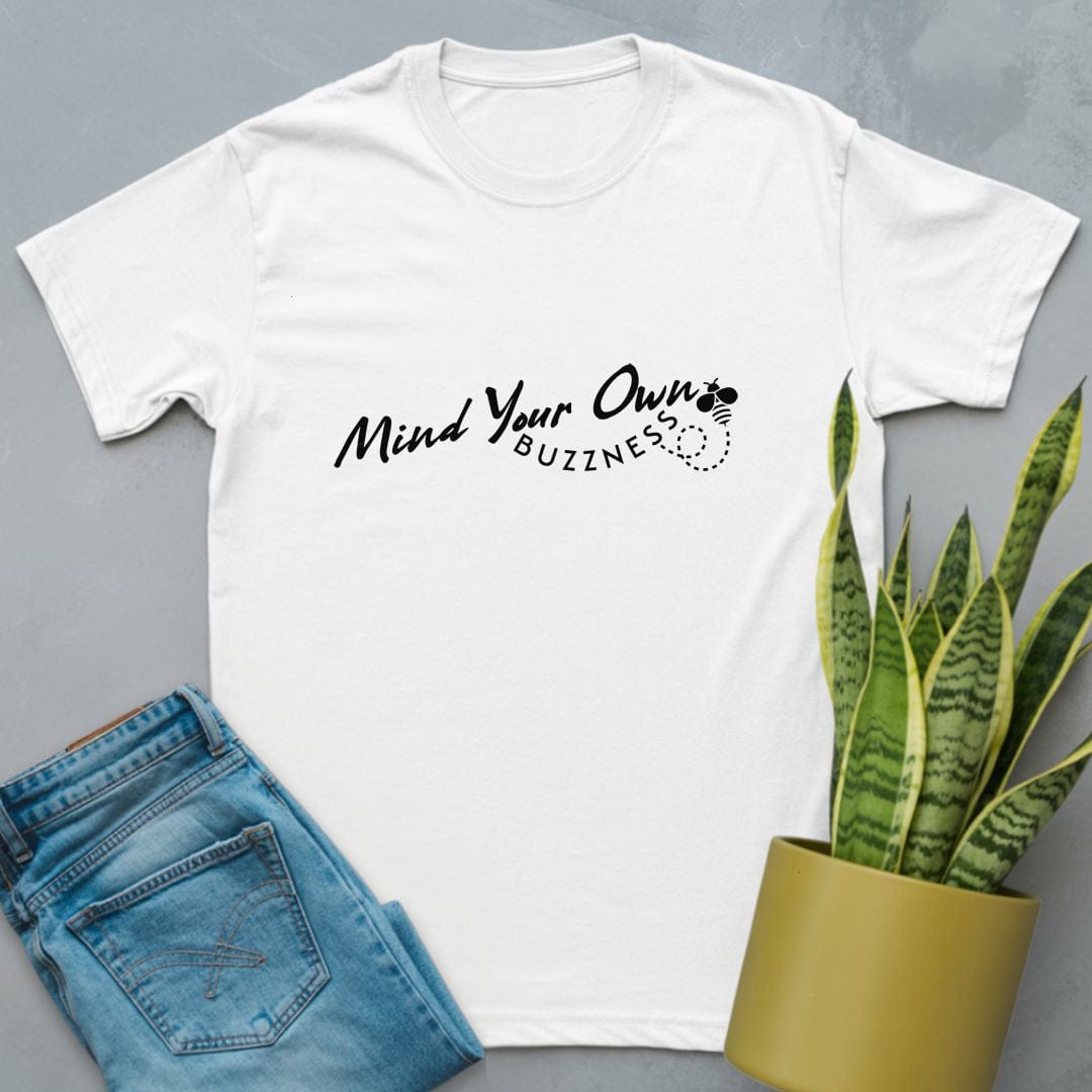 Mind Your Buzznness Shirt White / S