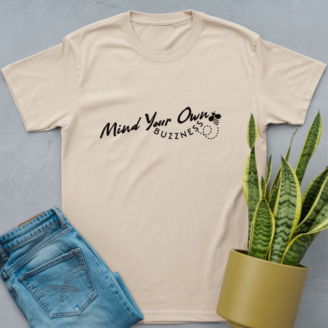 Mind Your Buzznness Shirt Natural / S