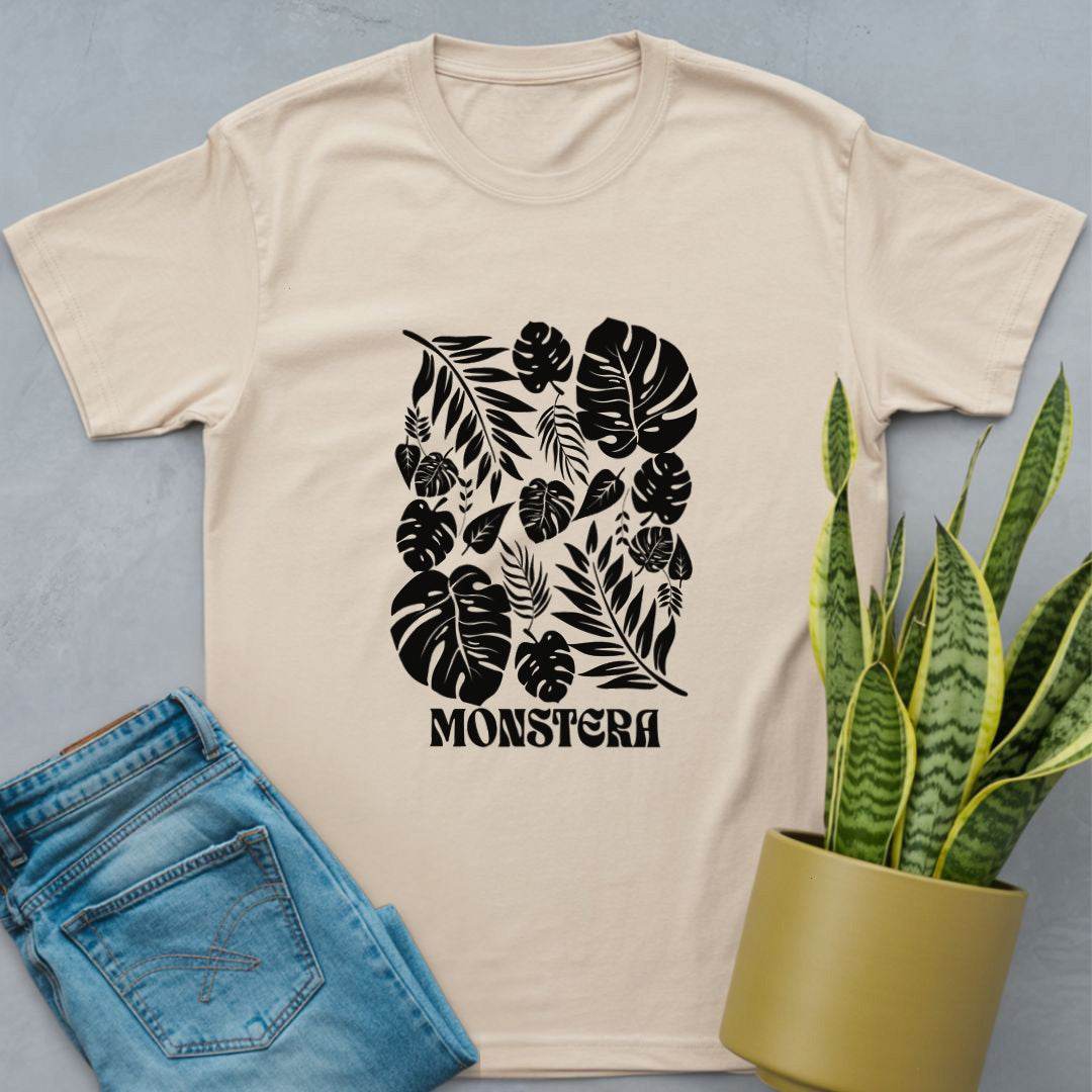 Monstera Dreams Shirt Natural / S