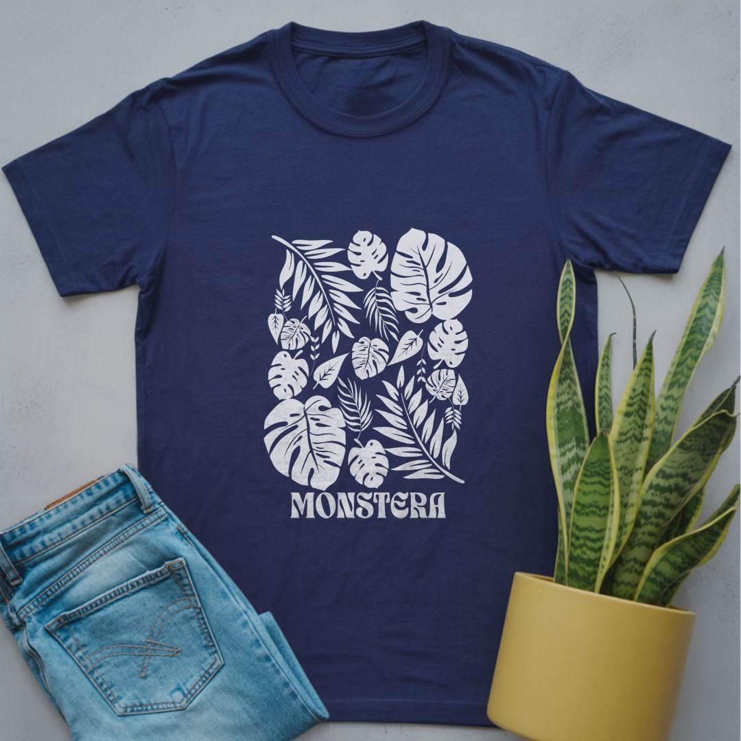 Monstera Dreams Shirt Navy / S