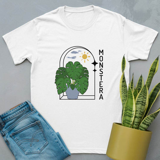 Monstera Vibes Shirt White / S