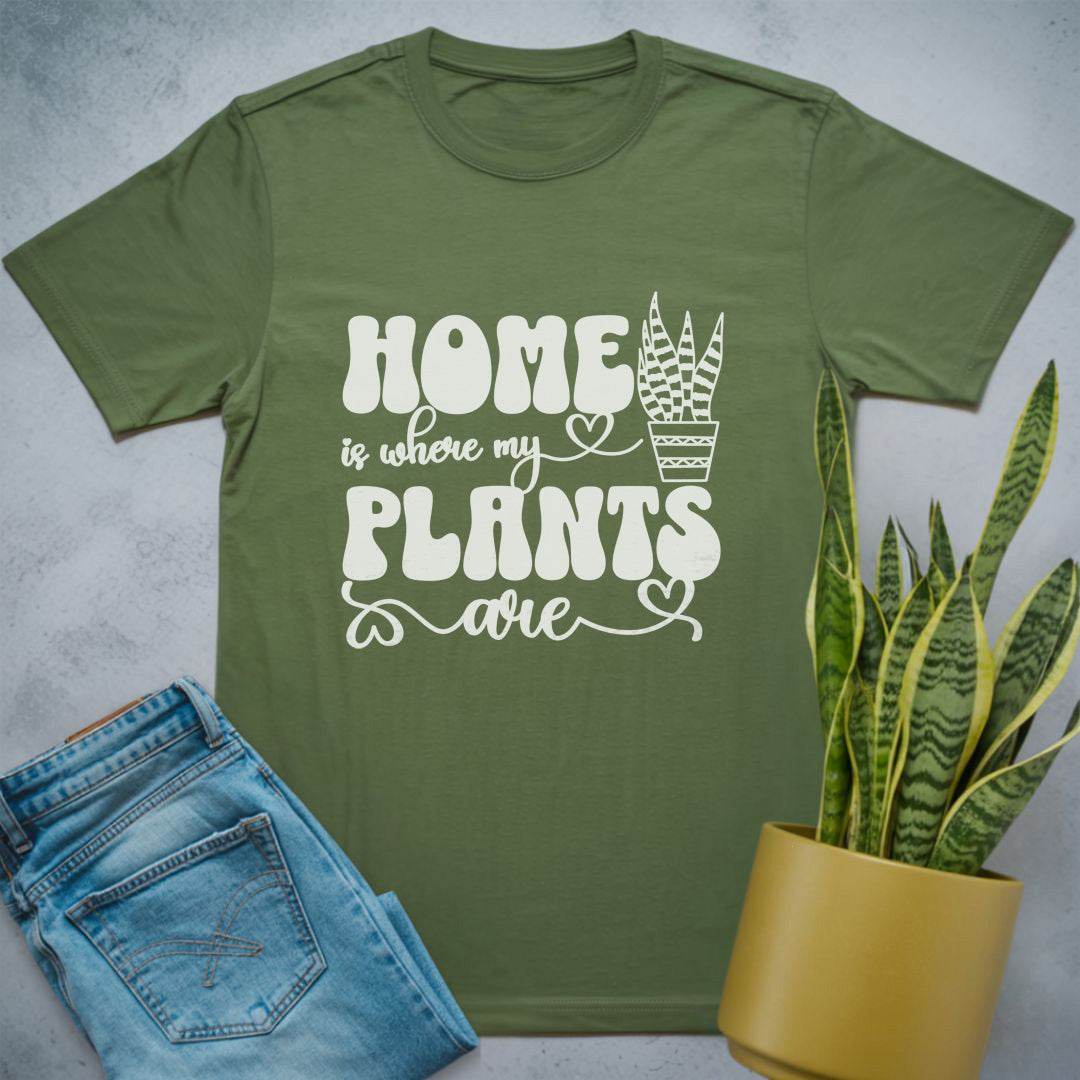 My Plants My Home Shirt Military Green / S