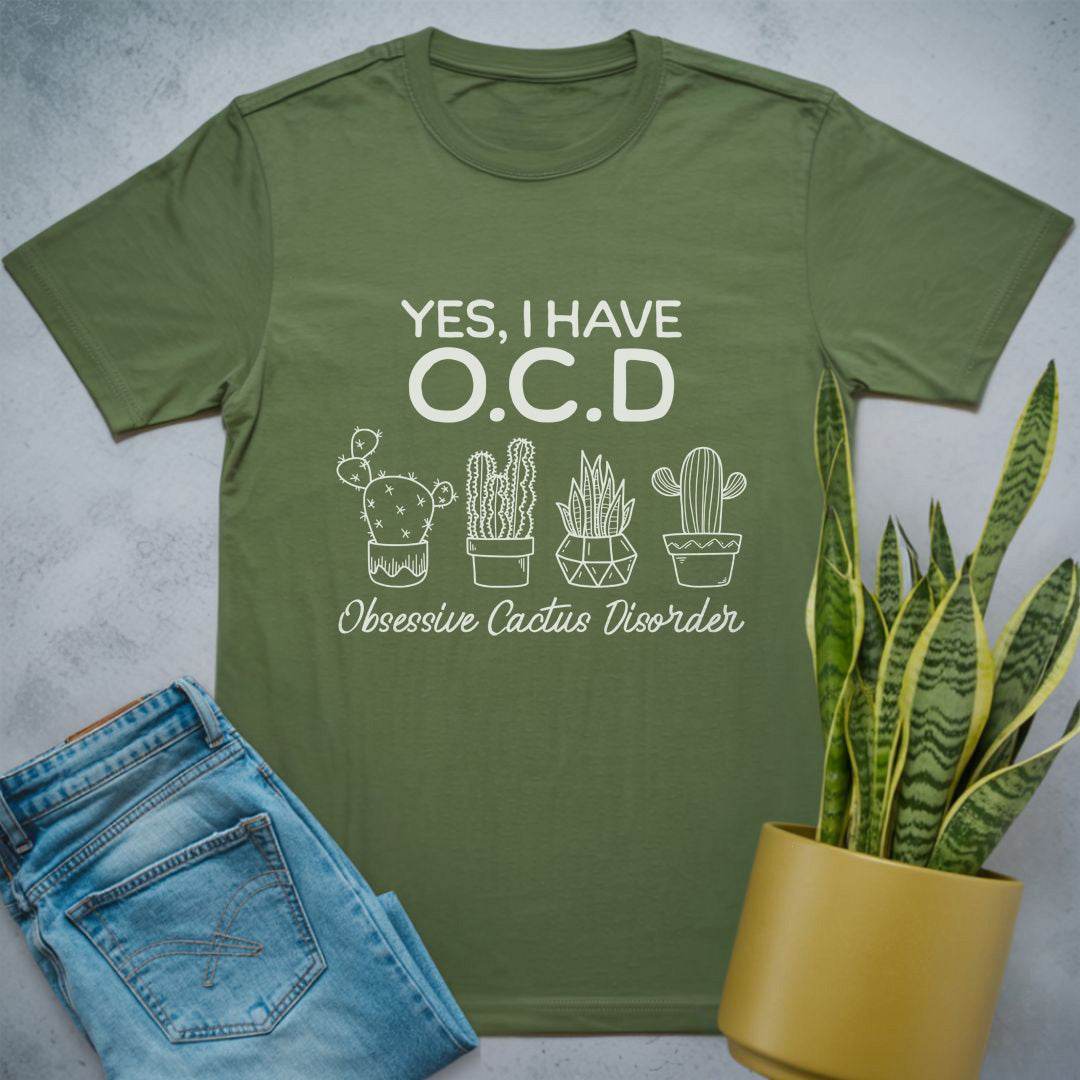 Obsessive Cactus Disorder Shirt Military Green / S