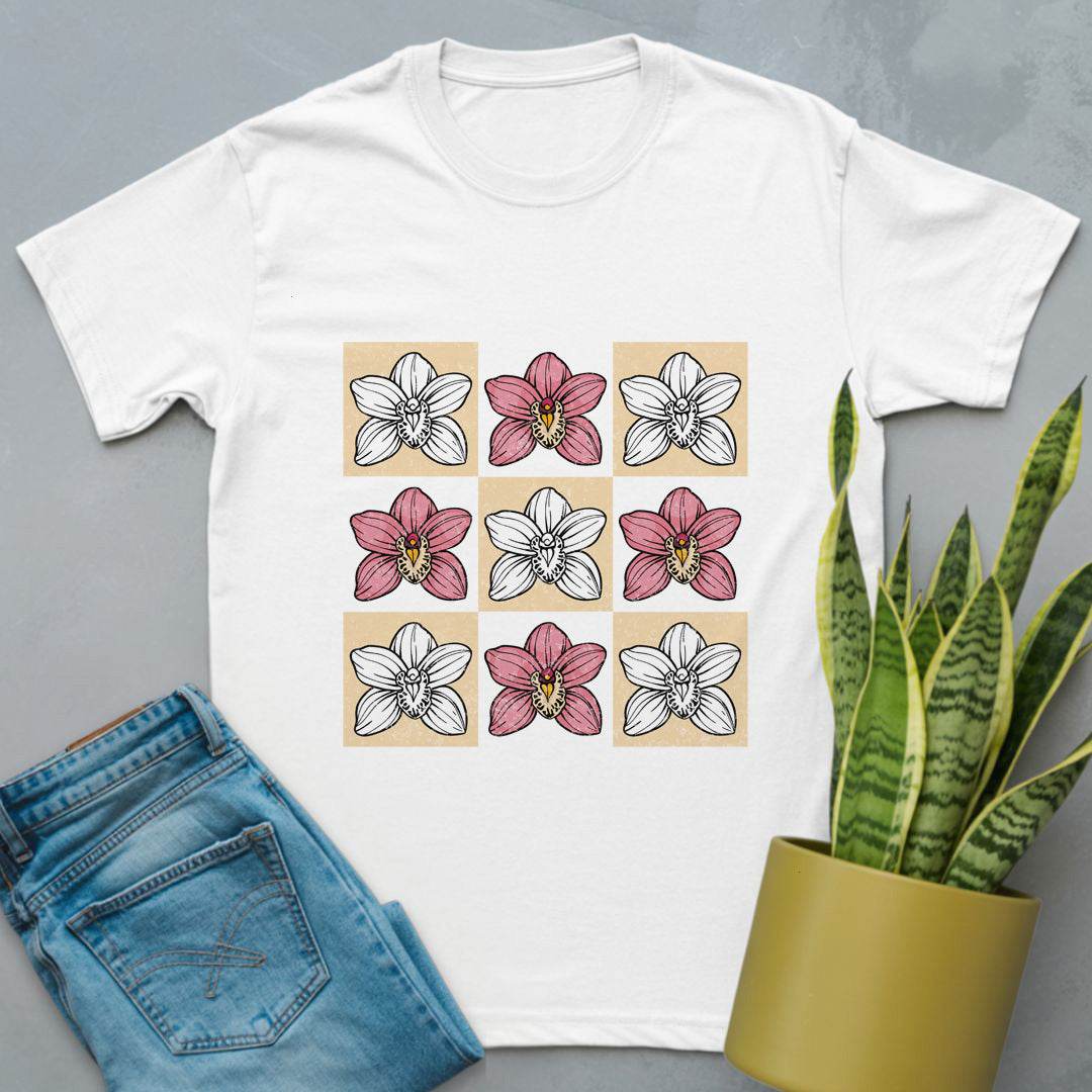 Orchid Grid Delight Shirt White / S