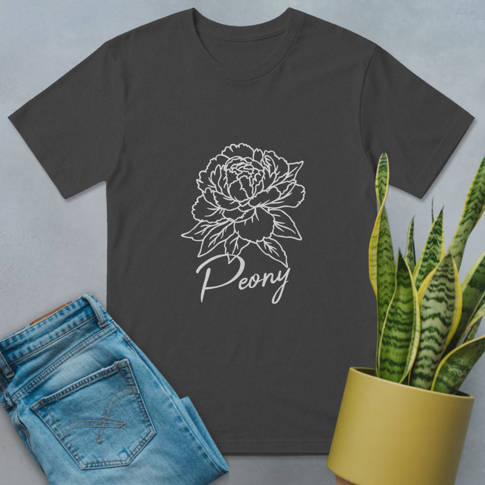 Peony Petal Passion Shirt Dark Heather