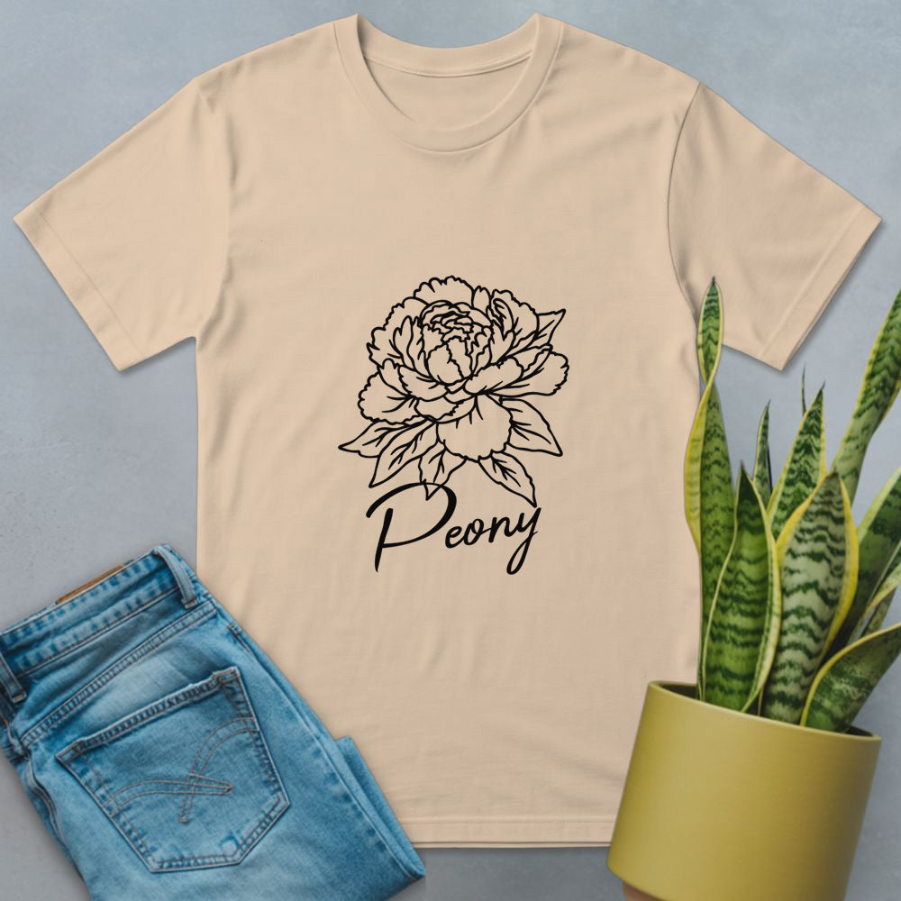 Peony Petal Passion Shirt Natural
