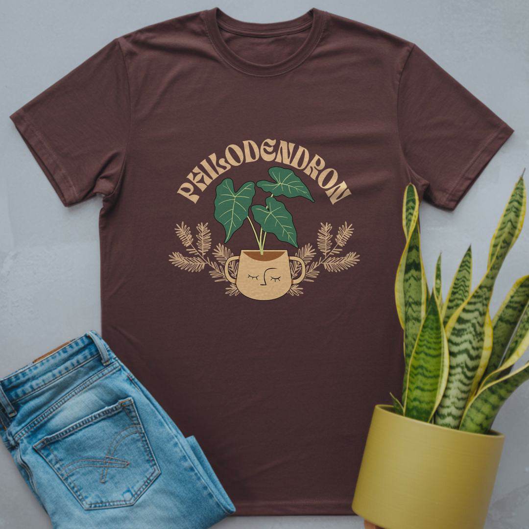 Philodendron Paradise Shirt Dark Chocolate / S
