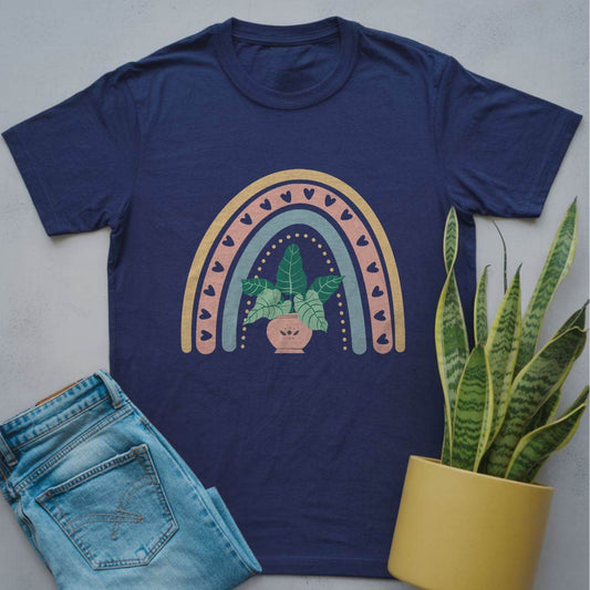 Philodendron Rainbow Lover Shirt Navy / S