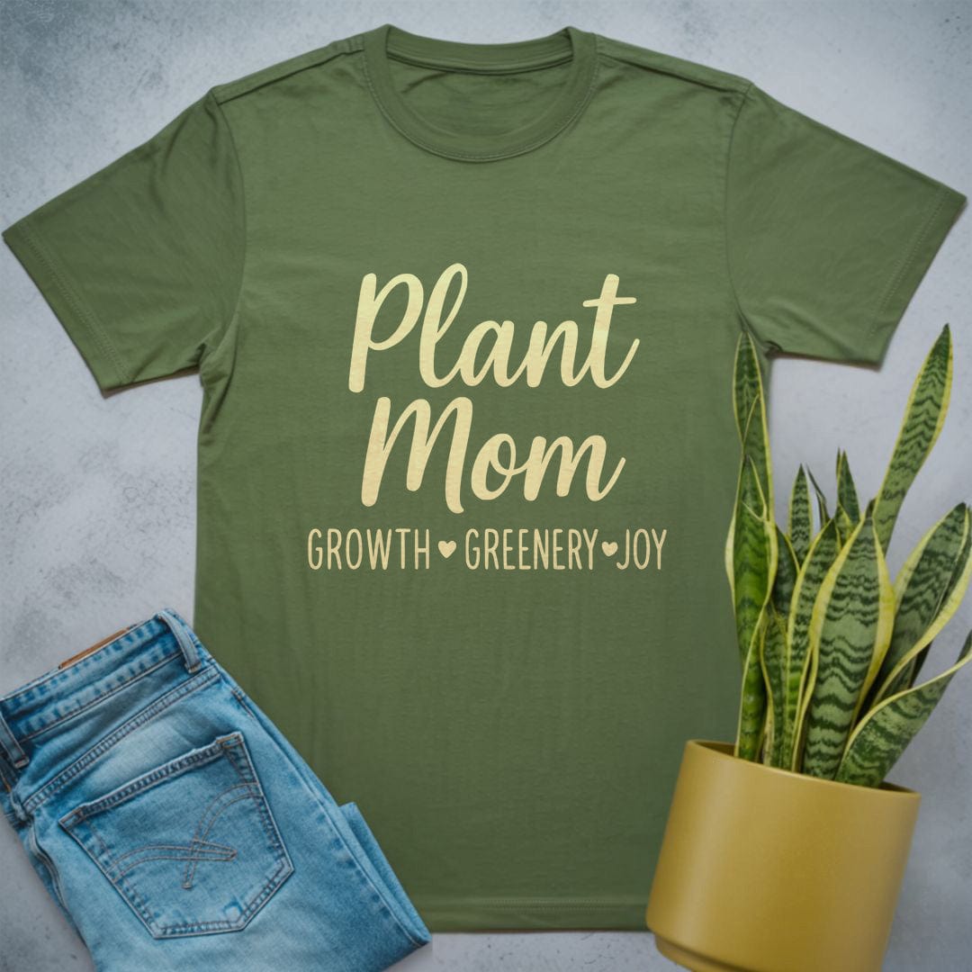 Plant Mom Shirt Military Green / S