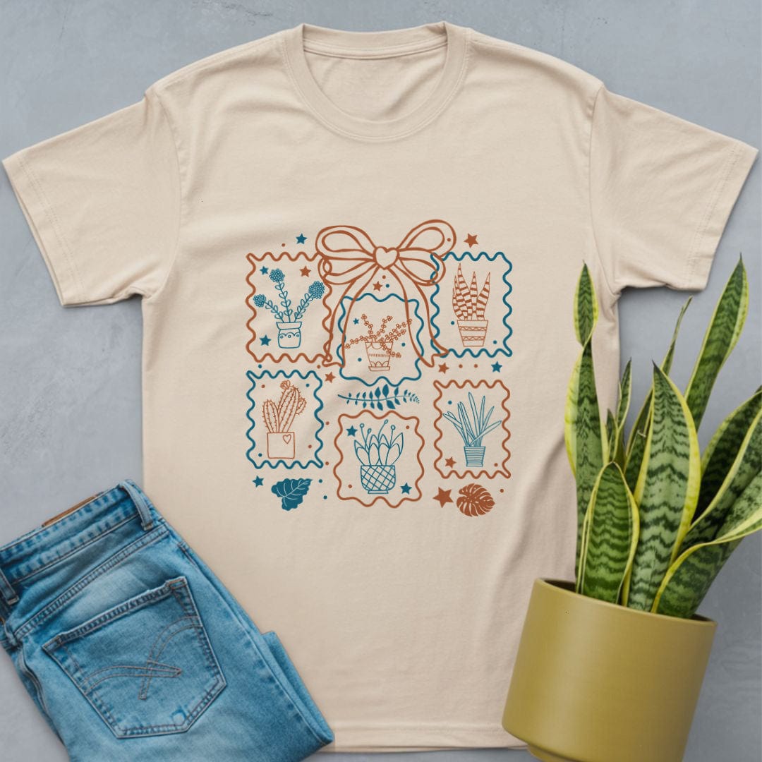 Plants Stamps Shirt Natural / S