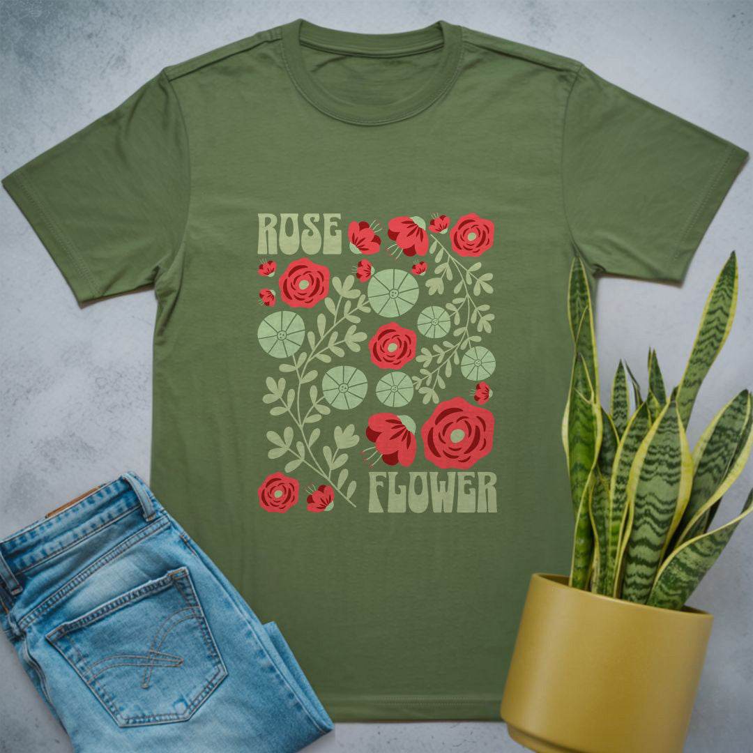 Rose Bloom Dream Shirt Military Green / S
