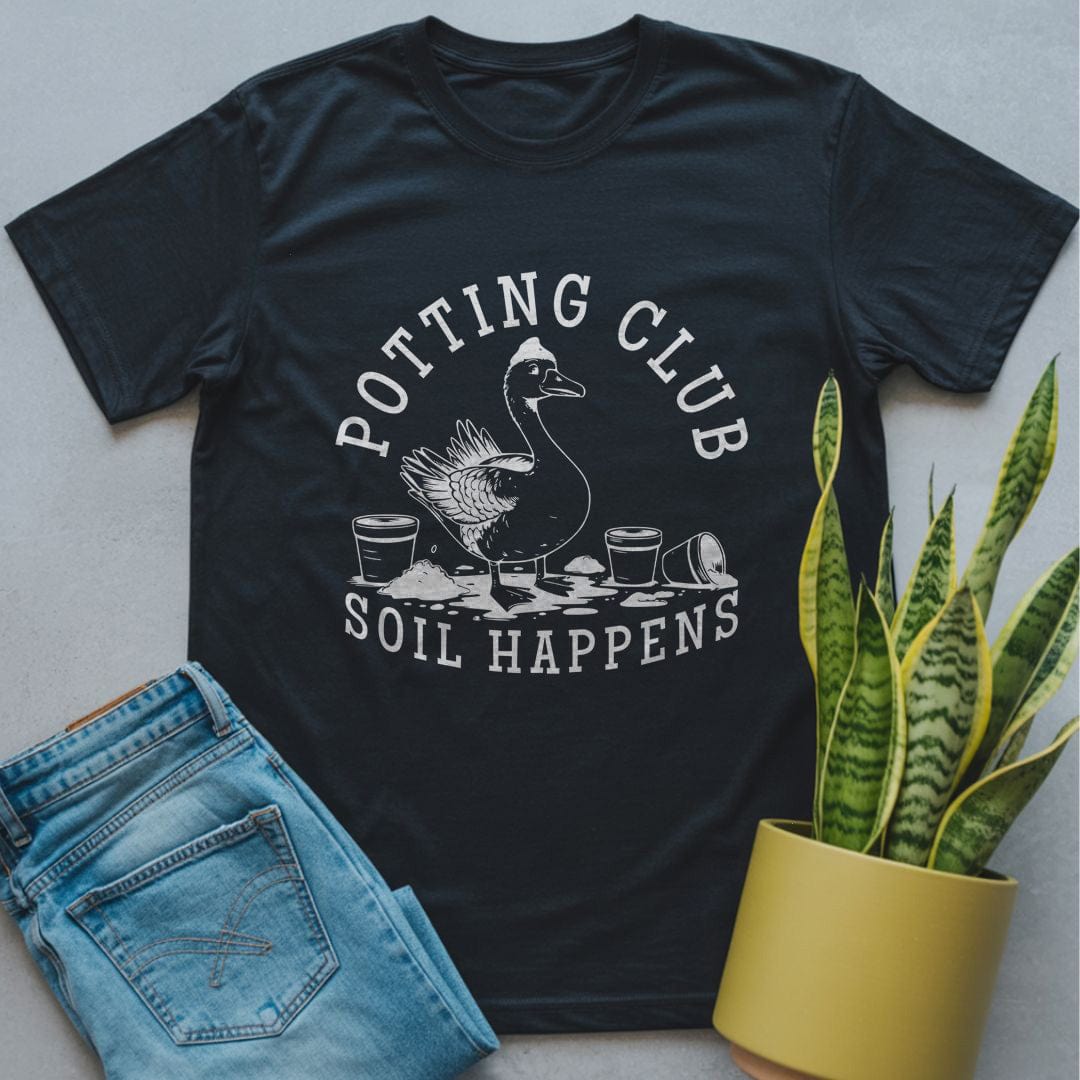 Silly Goose Potting Club Shirt Black / S