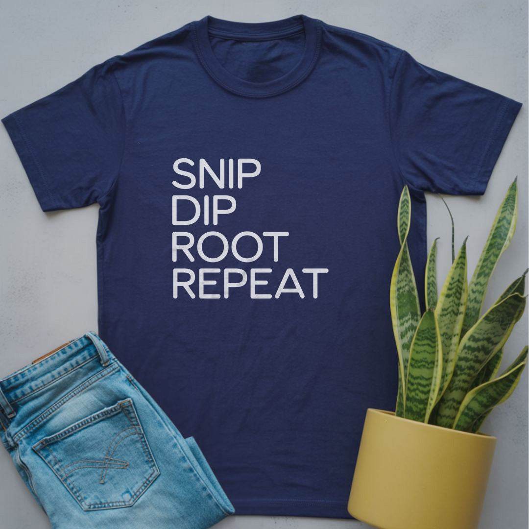Snip Dip Root Repeat Shirt Navy / S