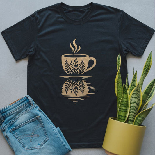 Steam & Leaves Coffee Shirt Black / S