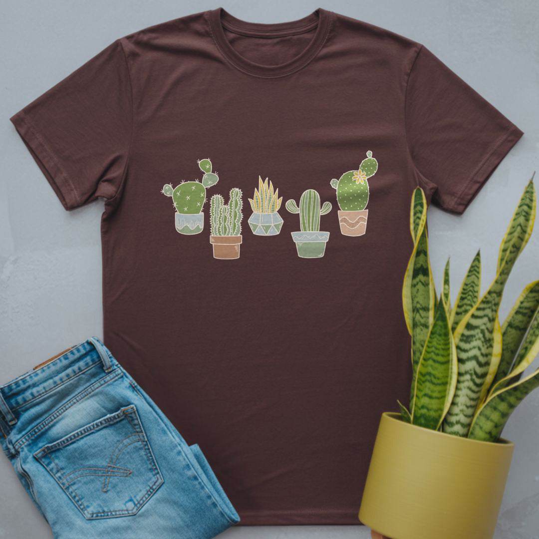 Succulent Graphic Shirt Dark Chocolate / S