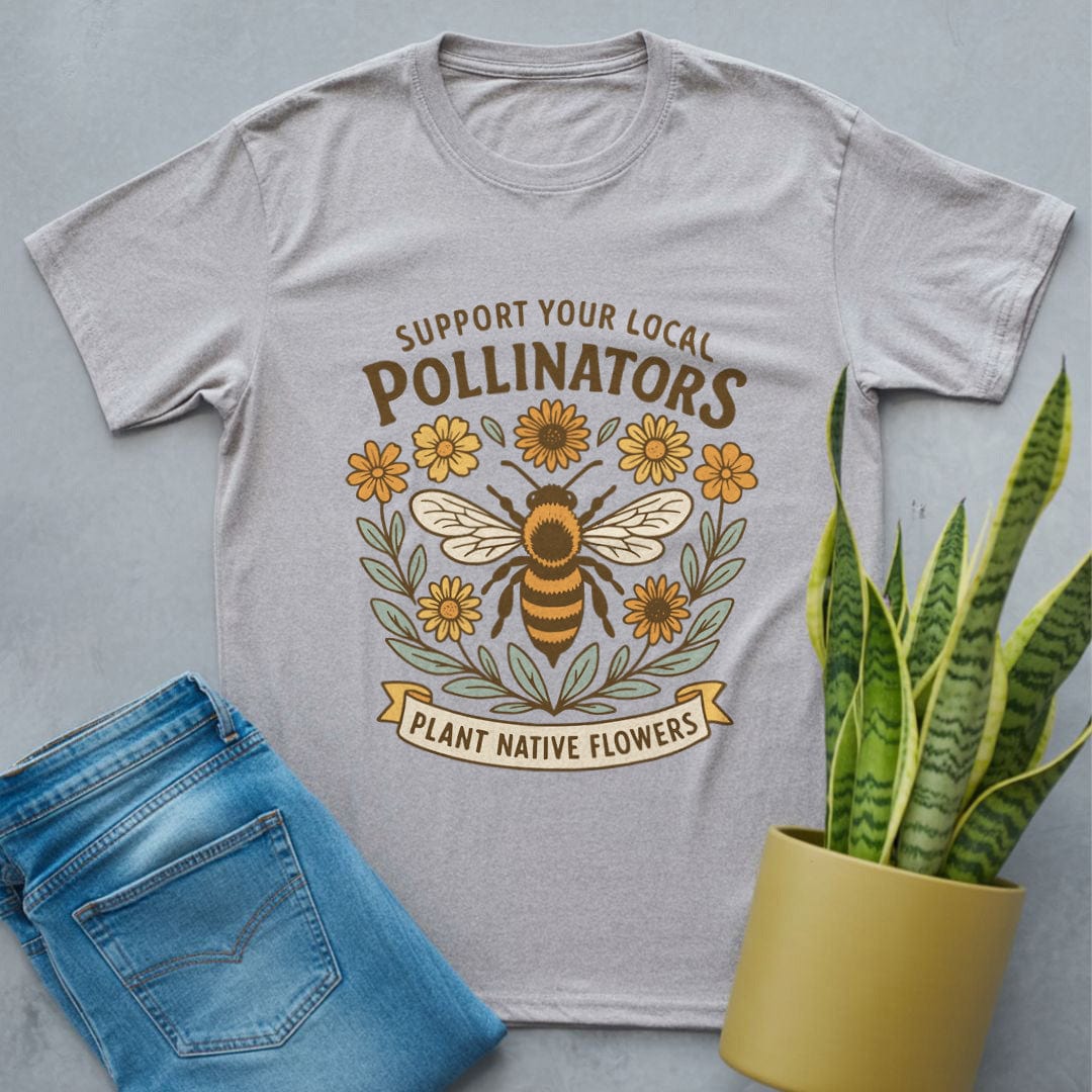 Support Local Pollinators Shirt Sport Grey / S