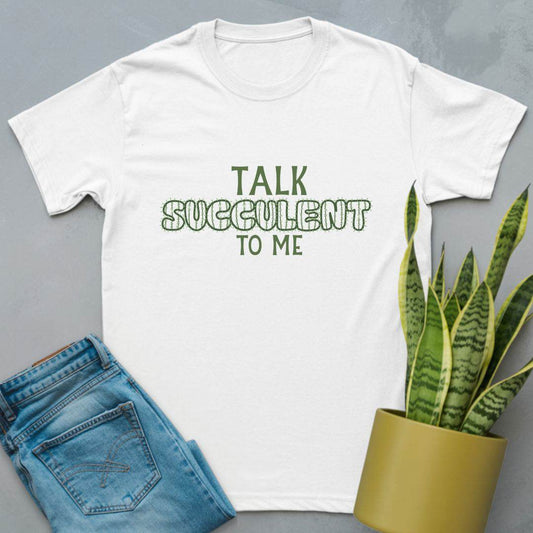 Talk Succulent to Me Shirt White / S