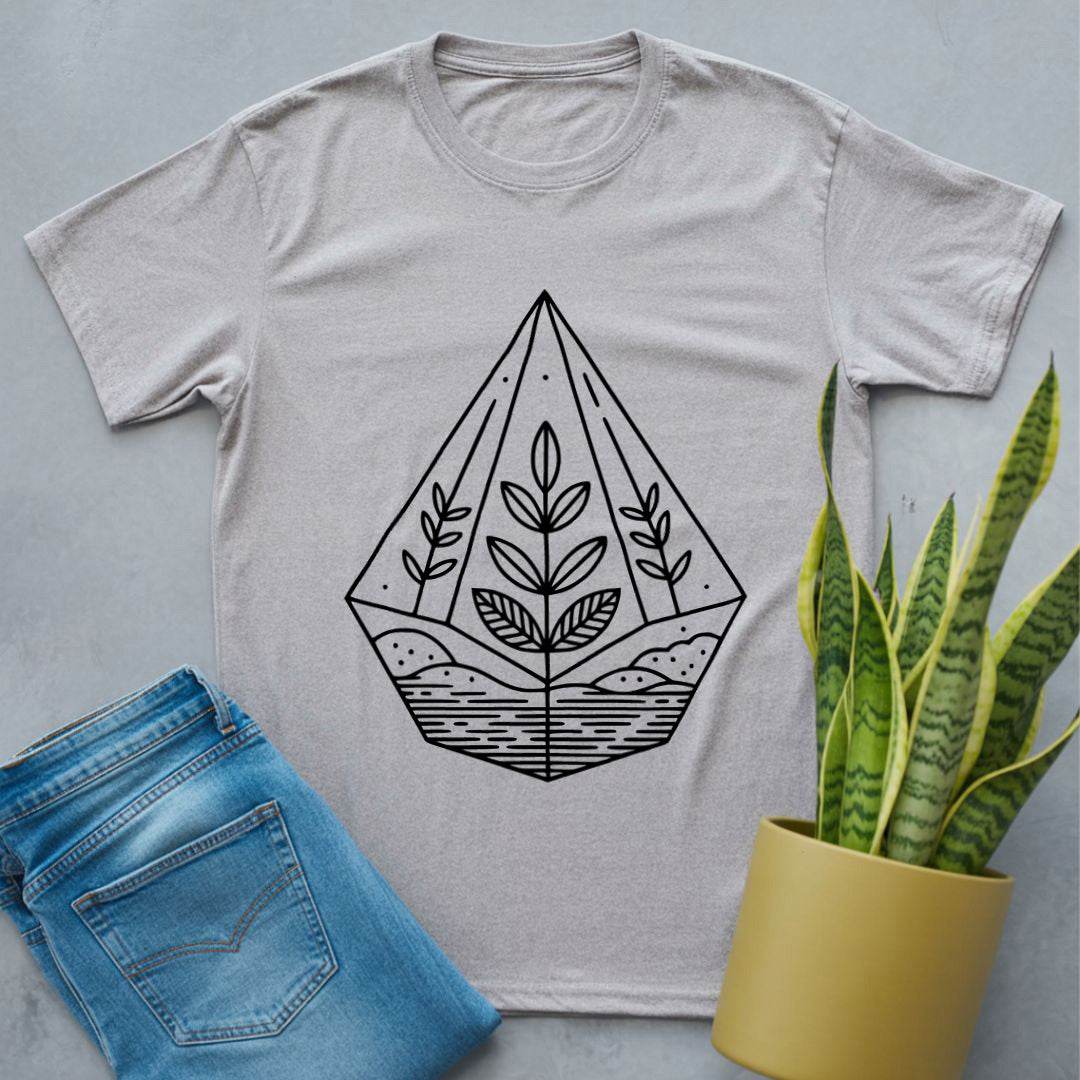 Terrarium Line Art Shirt Sport Grey / S