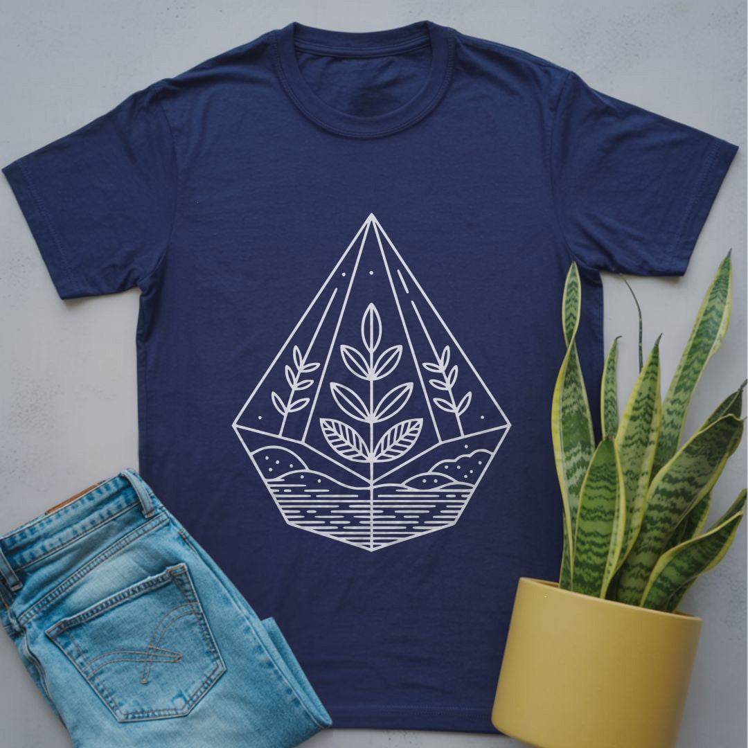 Terrarium Line Art Shirt Navy / S
