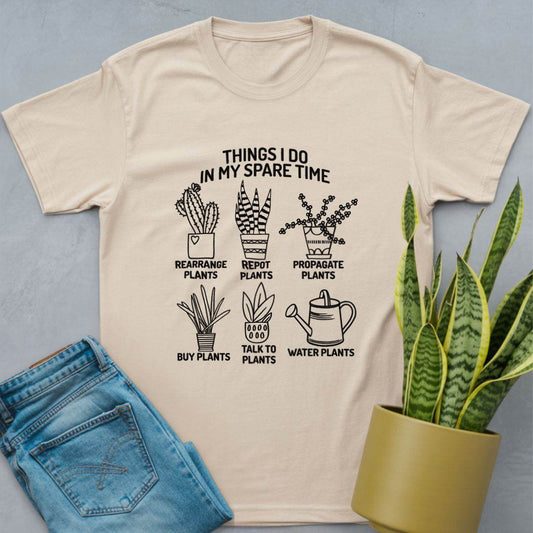 Things I Do in My Spare Time Shirt Natural / S