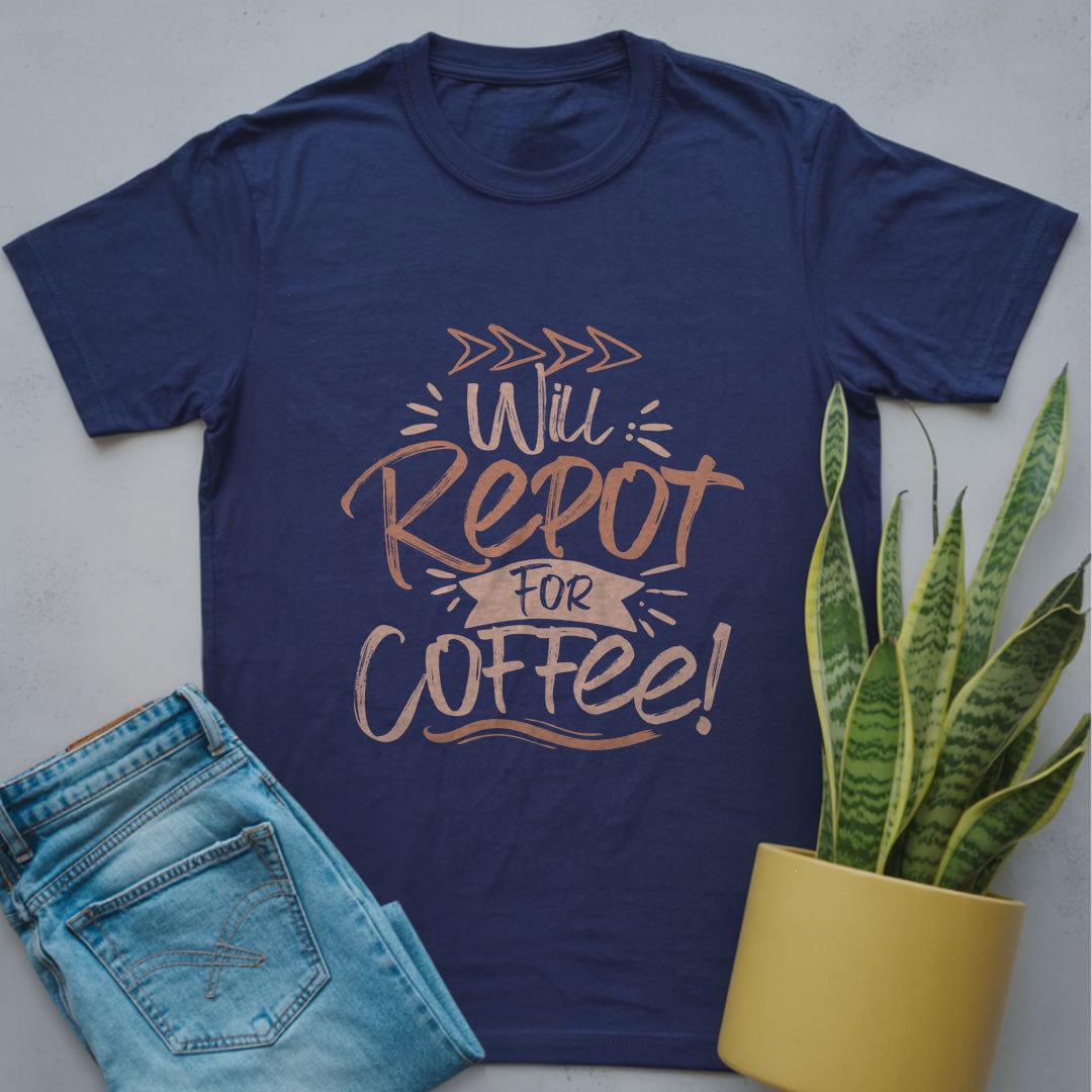Will Repot for Coffee Shirt Navy / S